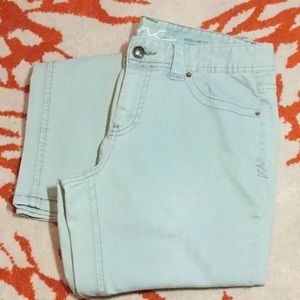 INC Regular Fit green skinny leg jeans